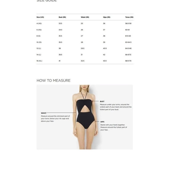 Michael Kors High-Neck Cross-Front One-Piece Swimsuit Black $98 - Picture 4 of 6